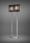 Lampa podłogowa CLAVIUS PT tobaco-chrom - E27 LED 2x13W 220-240V AC IP20 - AXOLIGHT