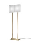 Lampa podłogowa CLAVIUS PT biały-złoty - E27 LED 2x13W 220-240V AC IP20 - AXOLIGHT