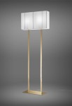 Lampa podłogowa CLAVIUS PT biały-złoty - E27 LED 2x13W 220-240V AC IP20 - AXOLIGHT