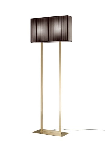 Lampa podłogowa CLAVIUS PT tobaco-złoty - E27 LED 2x13W 220-240V AC IP20 - AXOLIGHT