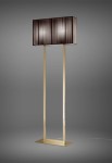 Lampa podłogowa CLAVIUS PT tobaco-złoty - E27 LED 2x13W 220-240V AC IP20 - AXOLIGHT