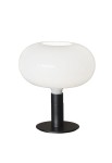 Lampa stołowa AM1N czarny-białe szkło - E27 150W 230V IP20 - NEMO