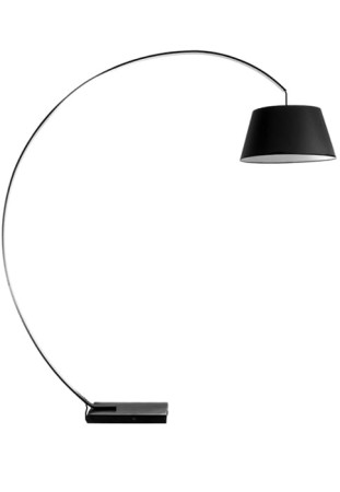 Lampa podłogowa z abażurem z tkaniny 04385-B black 