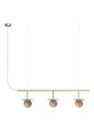 Lampa wisząca wewnętrzna ROYAL CHANDELIER X3 mosiężno-alabastrowa - 3xG9 220-240V IP20 - ROBIN