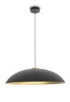 Lampa wisząca wewnętrzna REBECA matowa czerń-złoty - E27 220-240V IP20 - ROBIN