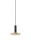 Lampa sufitowa wewnętrzna REINA matowy czarny-matowy polerowany mosiądz - LED 4W 2700K 330lm 220-240V IP20 - ROBIN