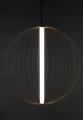 Lampa sufitowa 04389PEBSW brass ø50 cm
