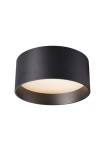 Lampa sufitowa wodoodporna MOS - 17W LED 3000K 2508lm 220-240V 80° CRI>90 IP44 ⌀18,5x8 cm czarna