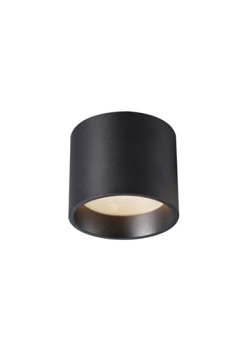 Lampa sufitowa wodoodporna MOS - 6W LED 3000K 756lm 220-240V 80° CRI>90 IP44 ⌀8.5x7 cm czarna
