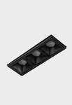 Oprawa sufitowa podtynkowa NSES czarny - LED 6W 3000K 520lm 45º 220-240V 700 mA DALI IP20 - KOHL Light