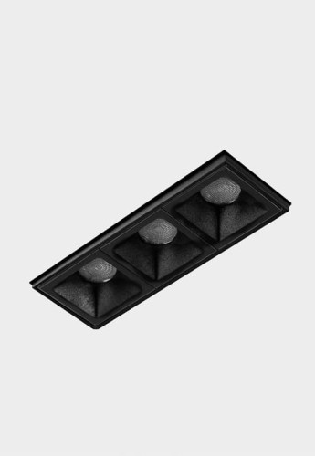 Oprawa sufitowa podtynkowa NSES czarny - LED 6W 3000K 520lm 45º 220-240V 700 mA DALI IP20 - KOHL Light
