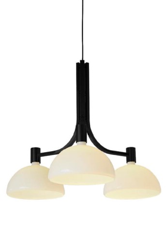 Lampa wisząca AS43C czarny-białe szkło - 3x70W E27 230V IP20 - NEMO