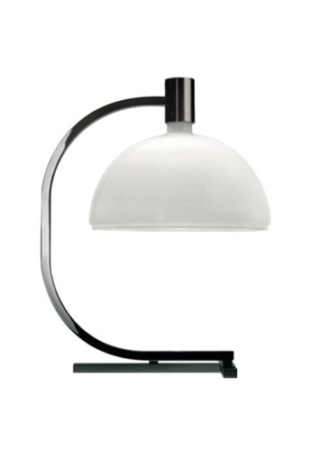 Lampa stołowa AS1C czarny-białe szkło - 150W E27 230V IP20 - NEMO