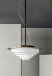 Lampa wisząca RIPPLE biały połysk - 1xLED BOARD 10W 3000K 110-240V IP20 - MM Lampadari