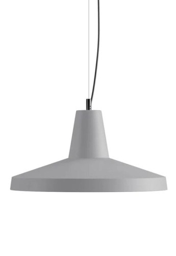 Lampa wisząca wewnętrzna GANGSTER Ø50 cm matowa szara ceramika - E27 1x105W 220-240V IP20 - KARMAN