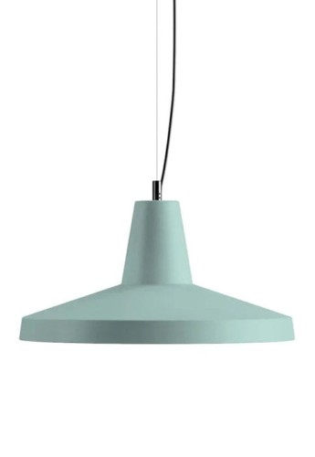 Lampa wisząca wewnętrzna GANGSTER Ø50 cm matowa zielona ceramika - E27 1x105W 220-240V IP20 - KARMAN