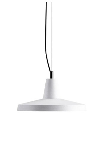 Lampa wisząca wewnętrzna GANGSTER Ø35 cm biała ceramika - E27 1x70W 220-240V IP20 - KARMAN