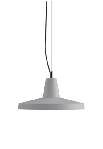 Lampa wisząca wewnętrzna GANGSTER Ø35 cm matowa szara ceramika - E27 1x70W 220-240V IP20 - KARMAN