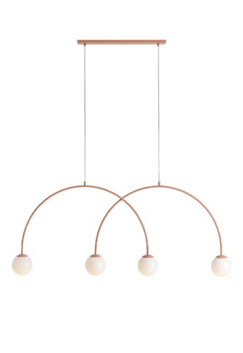 Lampa wisząca UNA 4 CORAL L - 4xE14 230V 50 Hz IP20