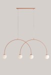 Lampa wisząca UNA 4 CORAL L - 4xE14 230V 50 Hz IP20