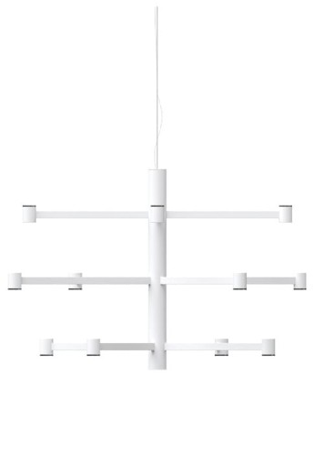Lampa wisząca ART CHANDELIER BASE textured white - LED 25,2W 2700K 2280lm CRI>90 38°-72° IP20 - ARKOSLIGHT
