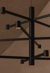 Lampa wisząca ART CHANDELIER BASE textured black-metallized gold - LED 25,2W 2700K 2280lm CRI>90 38°-72° IP20 - ARKOSLIGHT