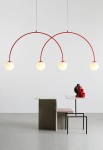 Lampa wisząca UNA 4 RED CHILLI L - 4xE14 230V 50 Hz IP20