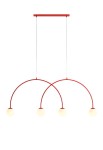 Lampa wisząca UNA 4 RED CHILLI L - 4xE14 230V 50 Hz IP20