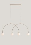 Lampa wisząca UNA 4 BEIGE L - 4xE14 230V 50 Hz IP20