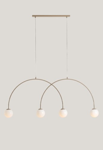 Lampa wisząca UNA 4 BEIGE L - 4xE14 230V 50 Hz IP20
