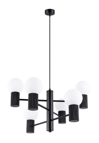 Lampa wisząca HALO 6 czarny - G9 6x8W 230V IP20