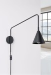 Lampa ścienna NOX czarna - E14 10W 230V IP20