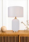 Lampa stołowa TAMIZA 65 cm biała