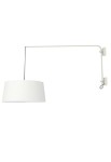 Lampa ścienna wewnętrzna RAISA matowy biały - E27 220-240V IP20 - ROBIN