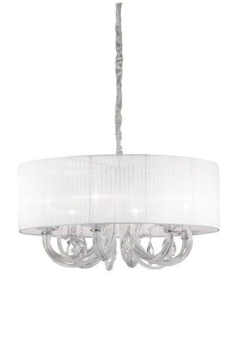 Lampa wisząca SWAN SP6 biały - E14 max 6x40W 220-240V AC IP20