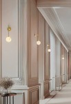 Lampa ścienna wewnętrzna ROYAL SINGLE złoto-alabastrowa - G9 220-240V IP20 - ROBIN