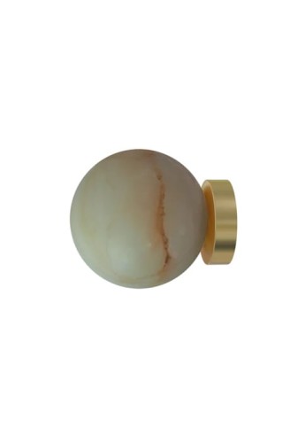 Lampa ścienna wewnętrzna ROYAL SIMPLE mosiężno-alabastrowa - G9 220-240V IP20 - ROBIN