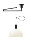 Lampa wisząca AS41C czarny-białe szkło - 250W E27 230V IP20 - NEMO