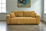Sofa FOREST 3F Crown 10 Curcuma - funkcja spania z pojemnikiem