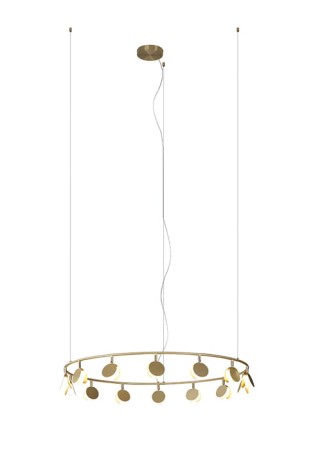 Lampa wisząca SHELL złoty - 60W LED 3000K 3180lm 230V IP20 - MANTRA