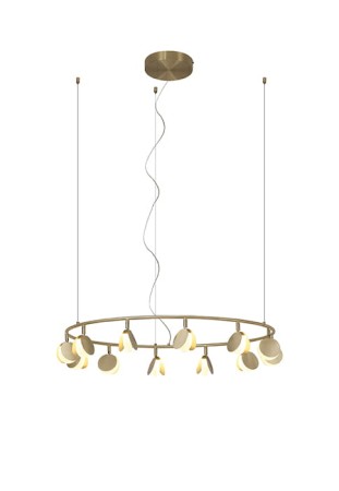 Lampa wisząca SHELL złoty - 50W LED 3000K 2650lm 230V IP20 - MANTRA