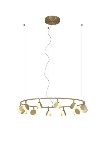 Lampa wisząca SHELL złoty - 50W LED 3000K 2650lm 230V IP20 - MANTRA