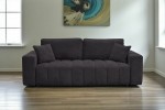 Sofa FOREST 3F Crown 20 Black - funkcja spania z pojemnikiem