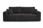 Sofa FOREST 3F Crown 20 Black - funkcja spania z pojemnikiem