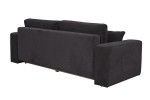 Sofa FOREST 3F Crown 20 Black - funkcja spania z pojemnikiem