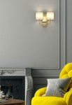 Lampa ścienna CASA Old Gold Parette - 2xE14 max 12W LED 230V IP20