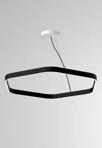 Lampa sufitowa wewnętrzna LON HEXAGON 1000 PD black-white - LED 33W 3000K 2010lm IP20 - MOLTO LUCE