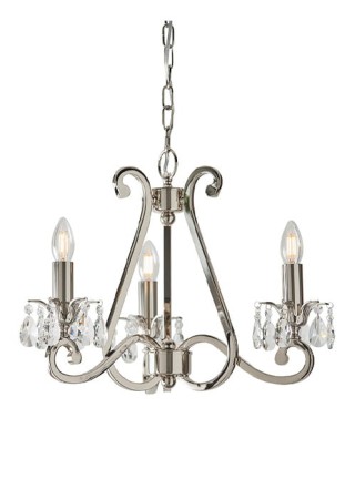 Lampa wisząca OKSANA 3LT nikiel - 3x6W E14 230V IP20 - Interiors1900