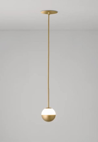 Lampa wisząca wpuszczana wewnętrzna ALFI T-3744AR matt gold-black - LED 3W 2700K 300lm 24V 100V-240V IP20 - ESTILUZ