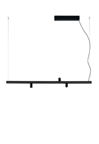 Lampa wisząca z rozetą natynkową MORSE T-3915S black-black - LED 3x6,2W 2700K 3x725lm 350 mA 230V IP20 - ESTILUZ